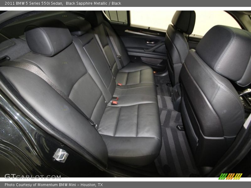 Black Sapphire Metallic / Black 2011 BMW 5 Series 550i Sedan