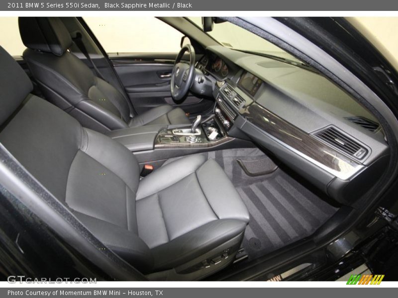 Black Sapphire Metallic / Black 2011 BMW 5 Series 550i Sedan