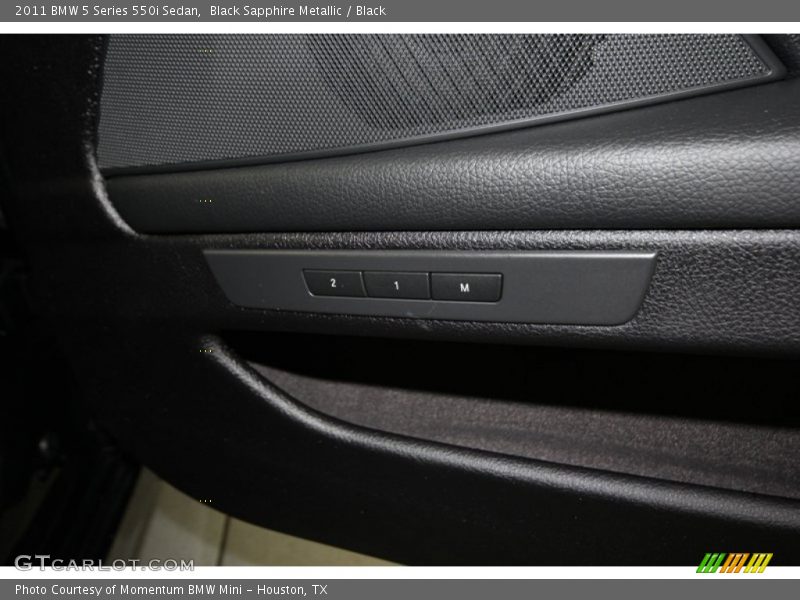 Black Sapphire Metallic / Black 2011 BMW 5 Series 550i Sedan