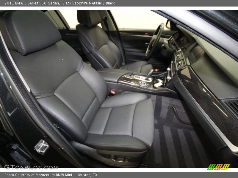 Black Sapphire Metallic / Black 2011 BMW 5 Series 550i Sedan
