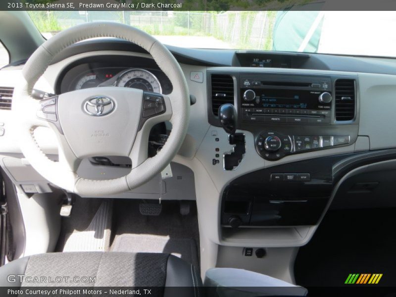 Predawn Gray Mica / Dark Charcoal 2013 Toyota Sienna SE