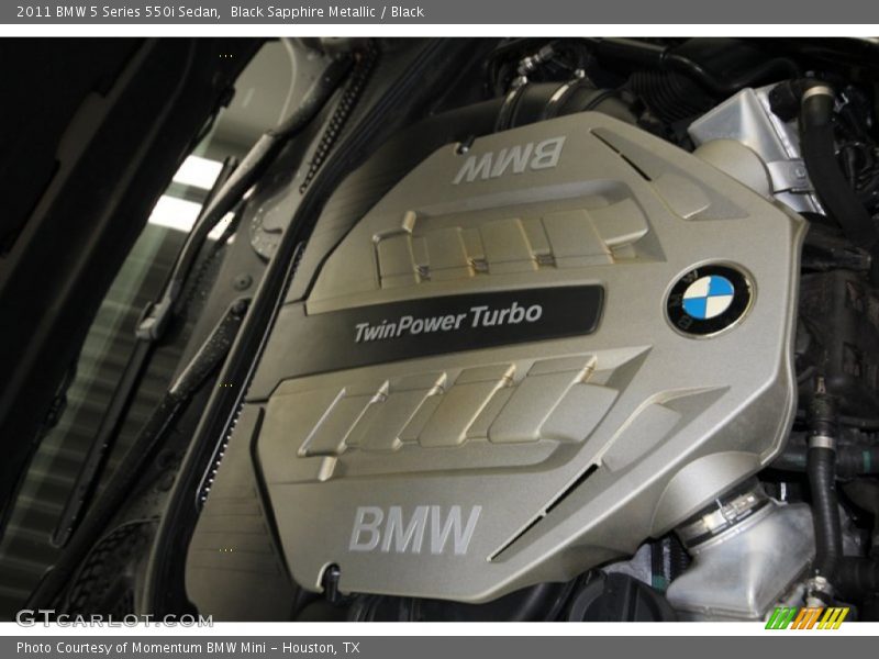 Black Sapphire Metallic / Black 2011 BMW 5 Series 550i Sedan