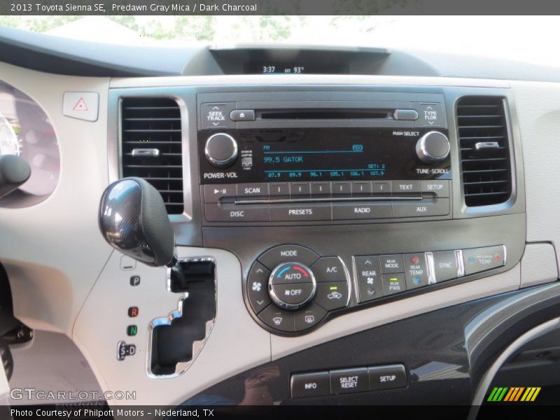 Predawn Gray Mica / Dark Charcoal 2013 Toyota Sienna SE
