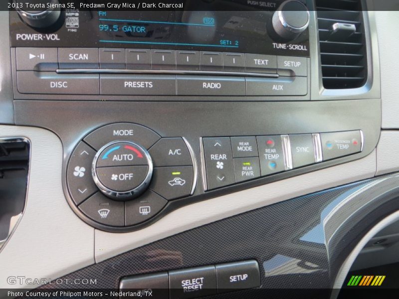 Predawn Gray Mica / Dark Charcoal 2013 Toyota Sienna SE