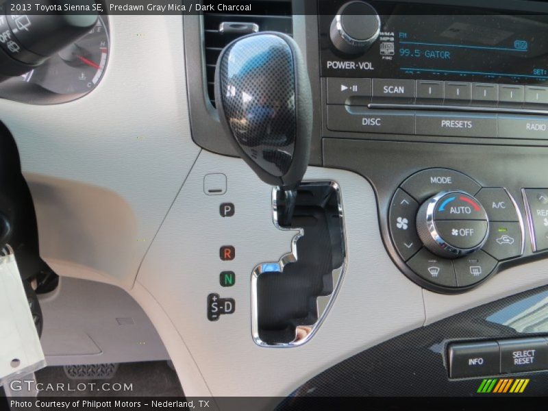 Predawn Gray Mica / Dark Charcoal 2013 Toyota Sienna SE