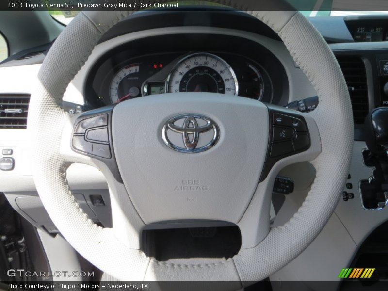 Predawn Gray Mica / Dark Charcoal 2013 Toyota Sienna SE