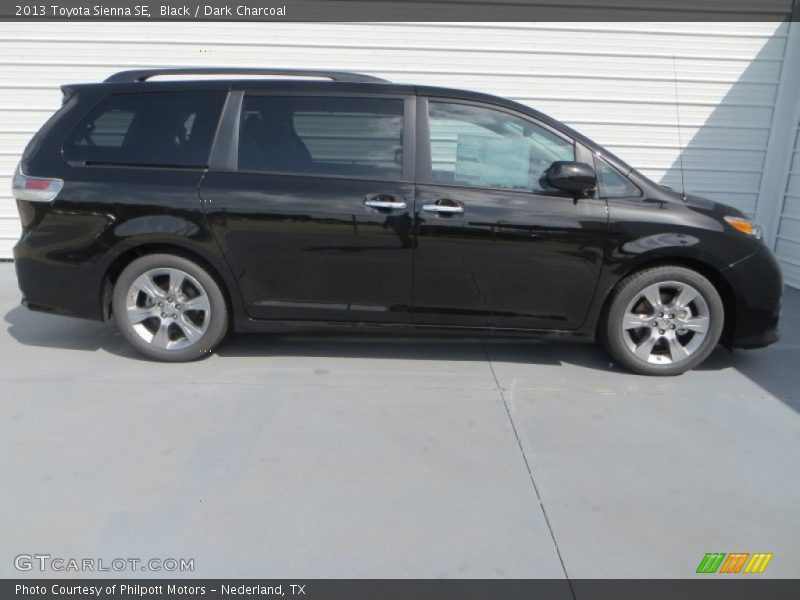 Black / Dark Charcoal 2013 Toyota Sienna SE