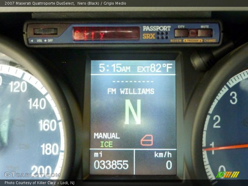 Nero (Black) / Grigio Medio 2007 Maserati Quattroporte DuoSelect