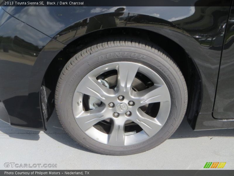 Black / Dark Charcoal 2013 Toyota Sienna SE