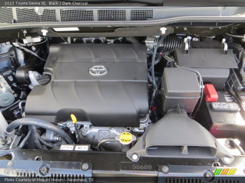 Black / Dark Charcoal 2013 Toyota Sienna SE