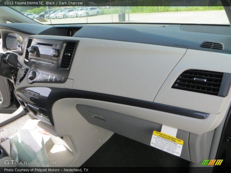 Black / Dark Charcoal 2013 Toyota Sienna SE