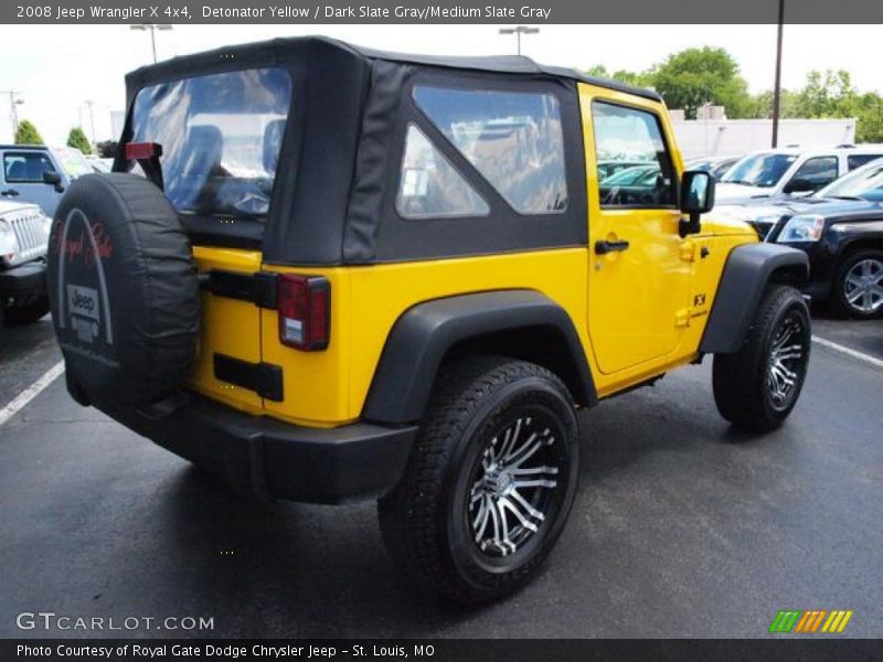 Detonator Yellow / Dark Slate Gray/Medium Slate Gray 2008 Jeep Wrangler X 4x4