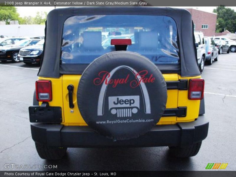 Detonator Yellow / Dark Slate Gray/Medium Slate Gray 2008 Jeep Wrangler X 4x4