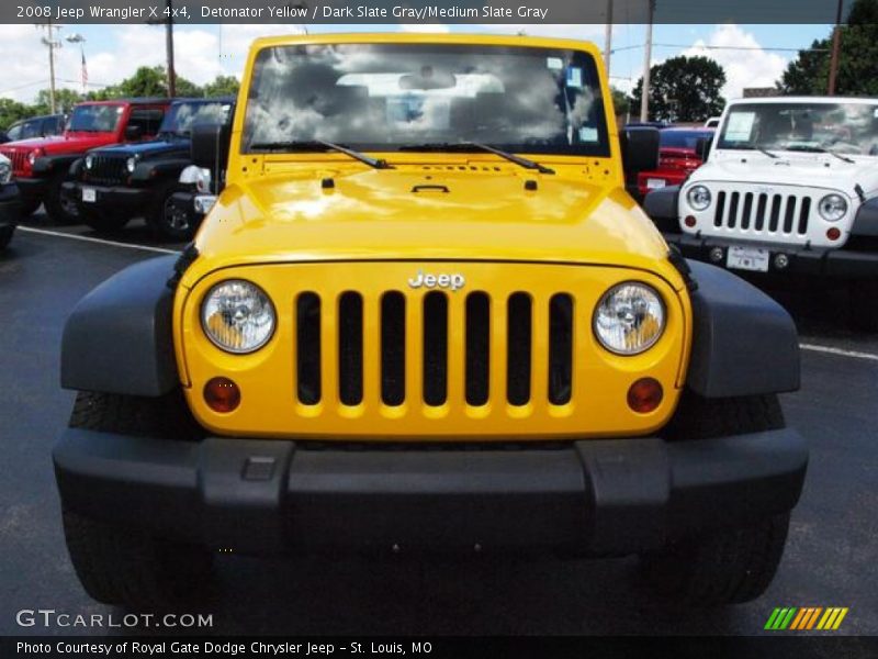 Detonator Yellow / Dark Slate Gray/Medium Slate Gray 2008 Jeep Wrangler X 4x4