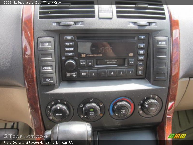 Clear White / Gray 2003 Kia Sedona LX