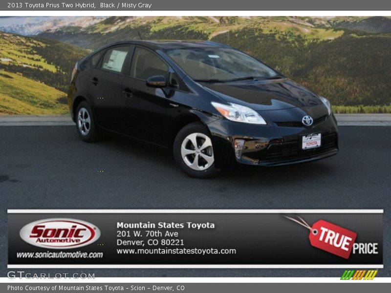 Black / Misty Gray 2013 Toyota Prius Two Hybrid