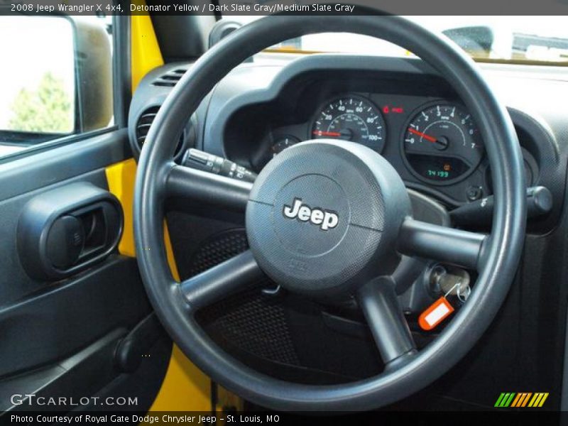 Detonator Yellow / Dark Slate Gray/Medium Slate Gray 2008 Jeep Wrangler X 4x4