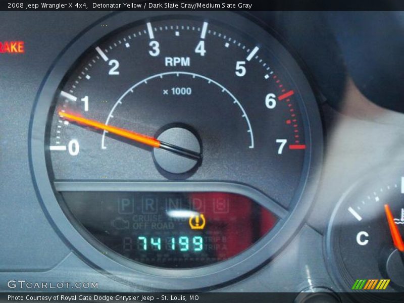 Detonator Yellow / Dark Slate Gray/Medium Slate Gray 2008 Jeep Wrangler X 4x4
