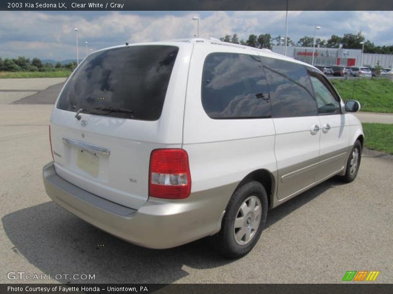 Clear White / Gray 2003 Kia Sedona LX