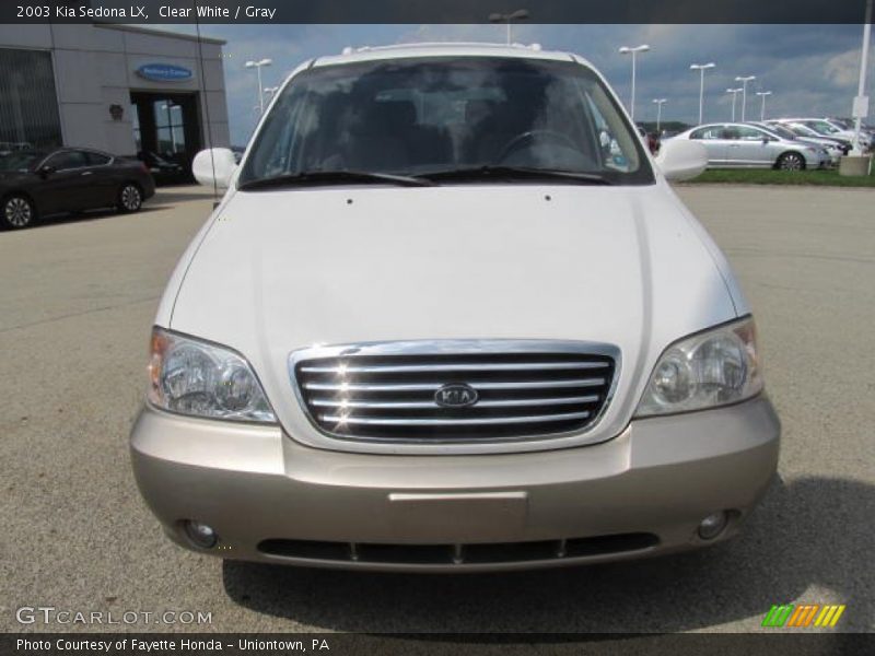 Clear White / Gray 2003 Kia Sedona LX