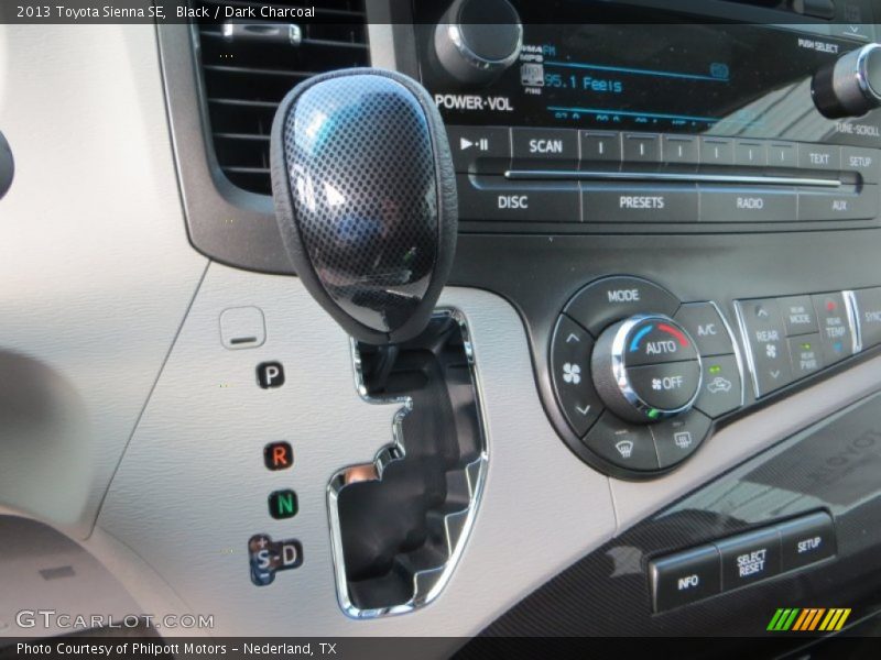 Black / Dark Charcoal 2013 Toyota Sienna SE