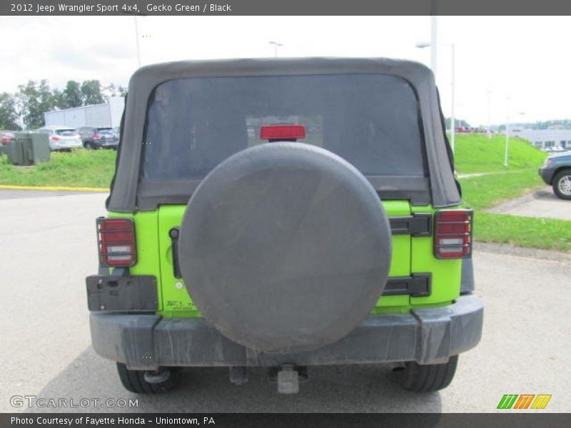 Gecko Green / Black 2012 Jeep Wrangler Sport 4x4