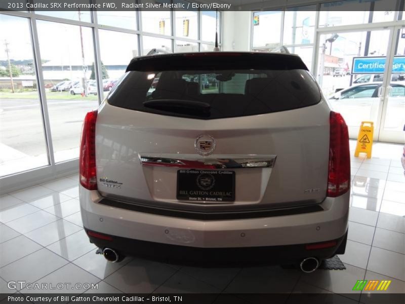 Radiant Silver Metallic / Ebony/Ebony 2013 Cadillac SRX Performance FWD