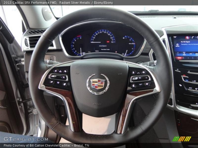 Radiant Silver Metallic / Ebony/Ebony 2013 Cadillac SRX Performance FWD