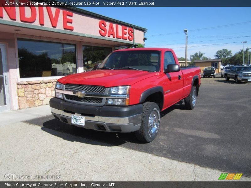Victory Red / Dark Charcoal 2004 Chevrolet Silverado 2500HD Regular Cab 4x4