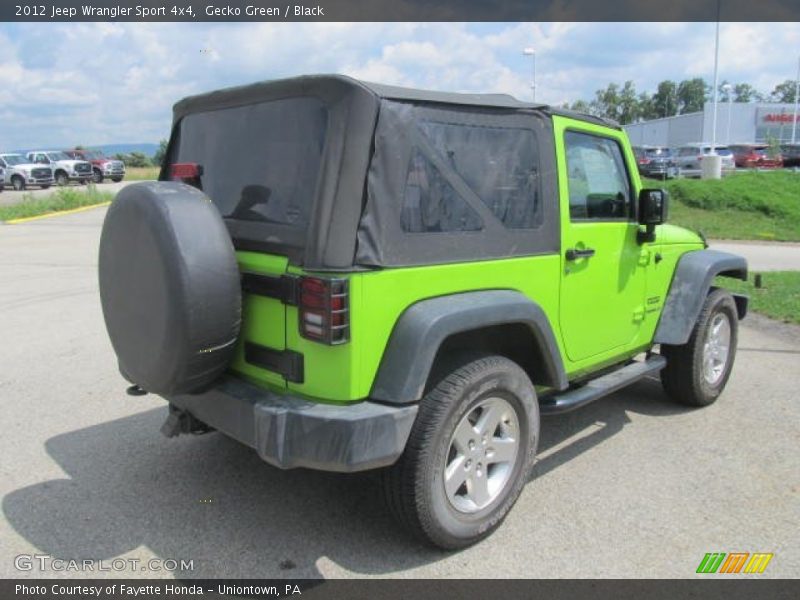 Gecko Green / Black 2012 Jeep Wrangler Sport 4x4
