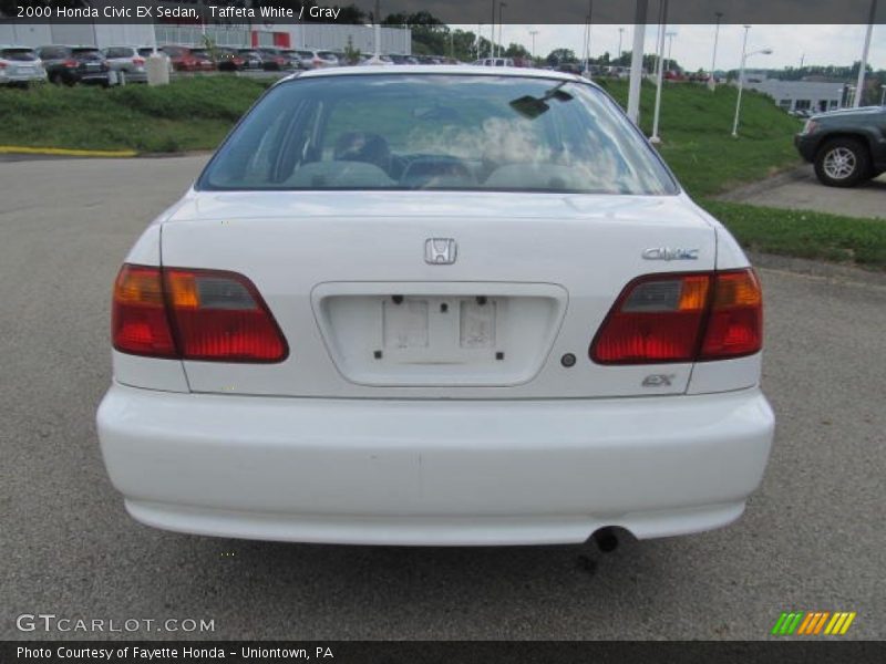 Taffeta White / Gray 2000 Honda Civic EX Sedan