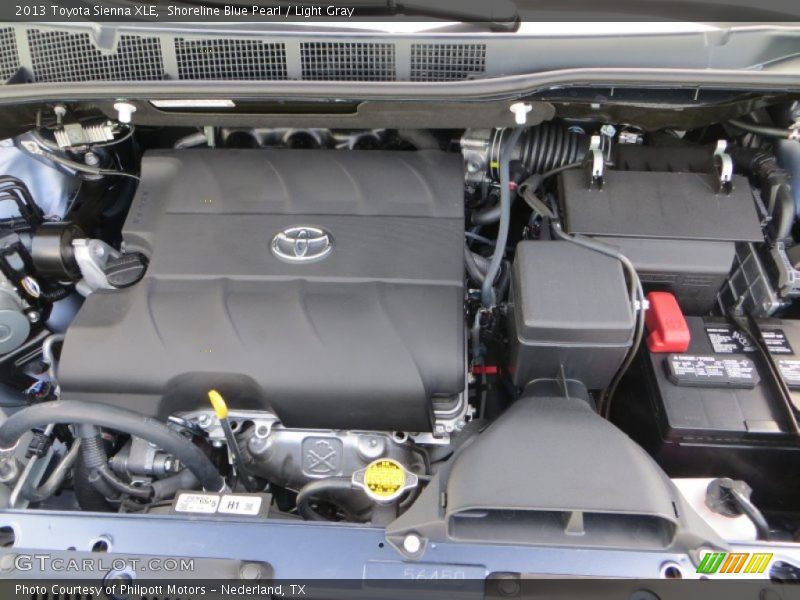 Shoreline Blue Pearl / Light Gray 2013 Toyota Sienna XLE