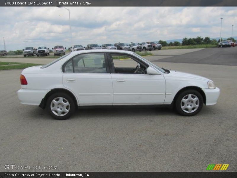 Taffeta White / Gray 2000 Honda Civic EX Sedan