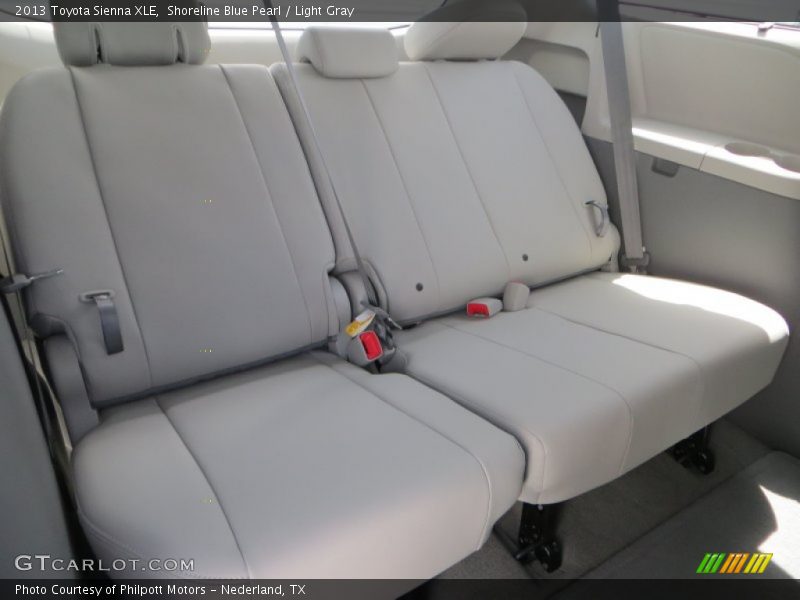 Shoreline Blue Pearl / Light Gray 2013 Toyota Sienna XLE