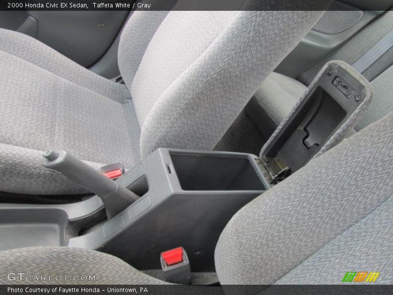 Taffeta White / Gray 2000 Honda Civic EX Sedan