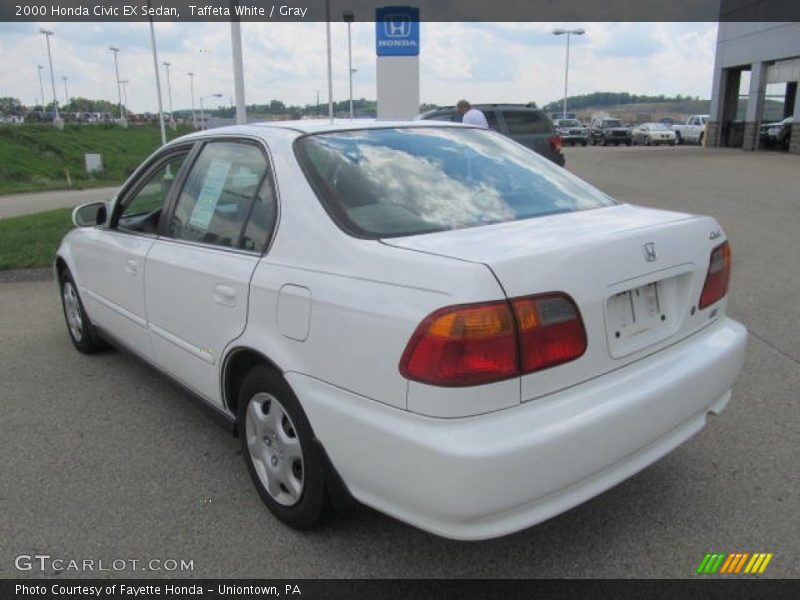 Taffeta White / Gray 2000 Honda Civic EX Sedan