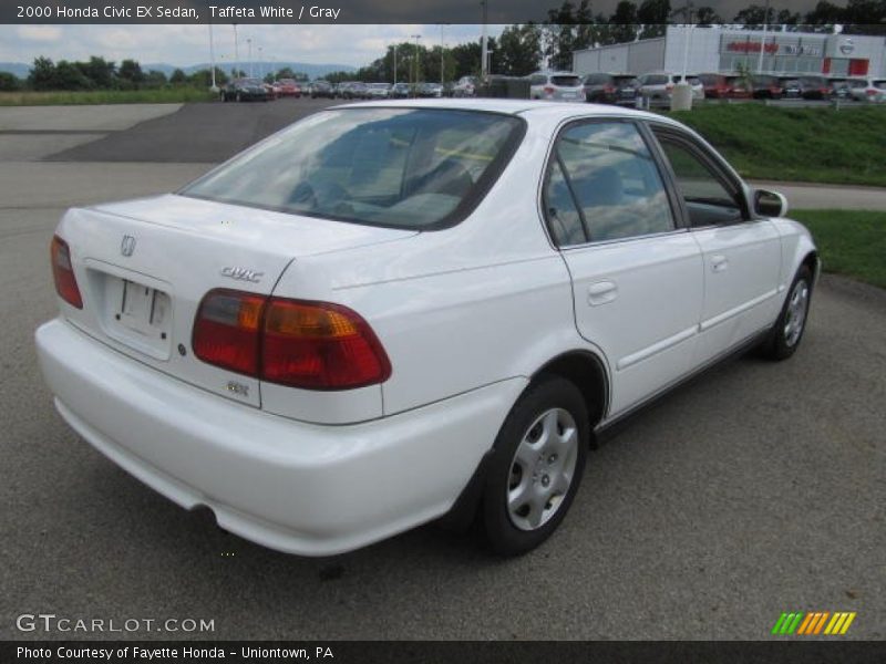 Taffeta White / Gray 2000 Honda Civic EX Sedan