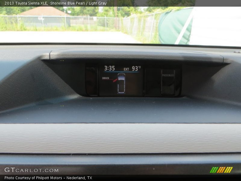 Shoreline Blue Pearl / Light Gray 2013 Toyota Sienna XLE