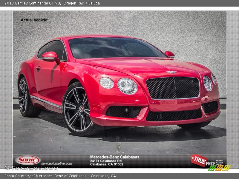 Dragon Red / Beluga 2013 Bentley Continental GT V8