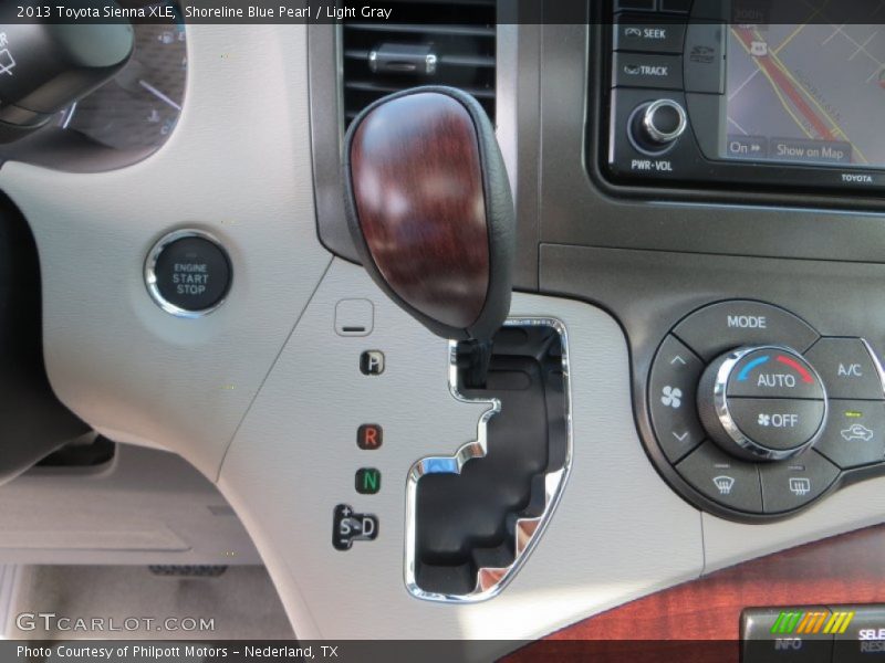 Shoreline Blue Pearl / Light Gray 2013 Toyota Sienna XLE