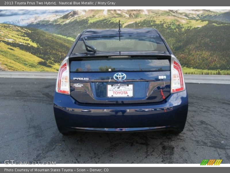 Nautical Blue Metallic / Misty Gray 2013 Toyota Prius Two Hybrid