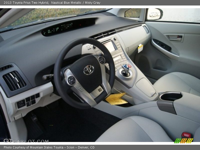 Nautical Blue Metallic / Misty Gray 2013 Toyota Prius Two Hybrid
