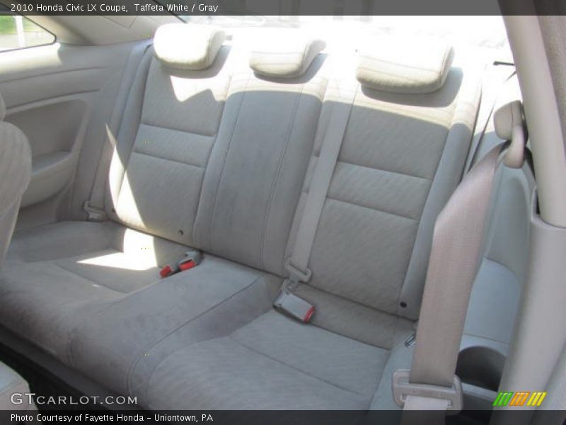 Taffeta White / Gray 2010 Honda Civic LX Coupe