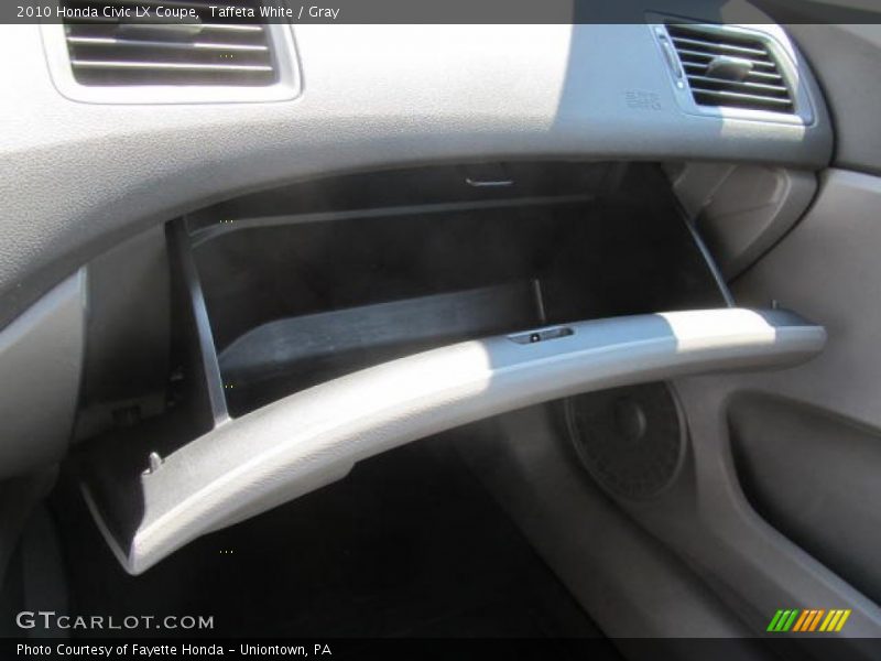 Taffeta White / Gray 2010 Honda Civic LX Coupe