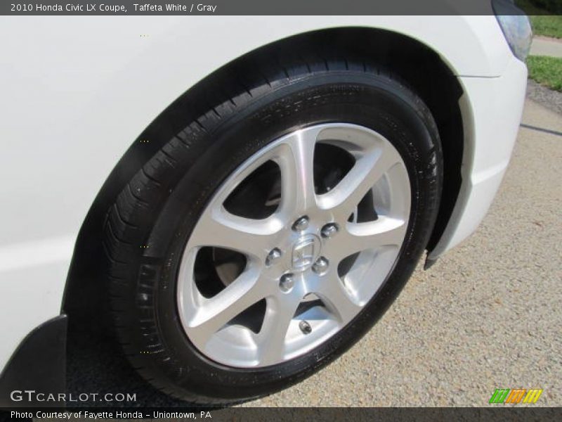 Taffeta White / Gray 2010 Honda Civic LX Coupe