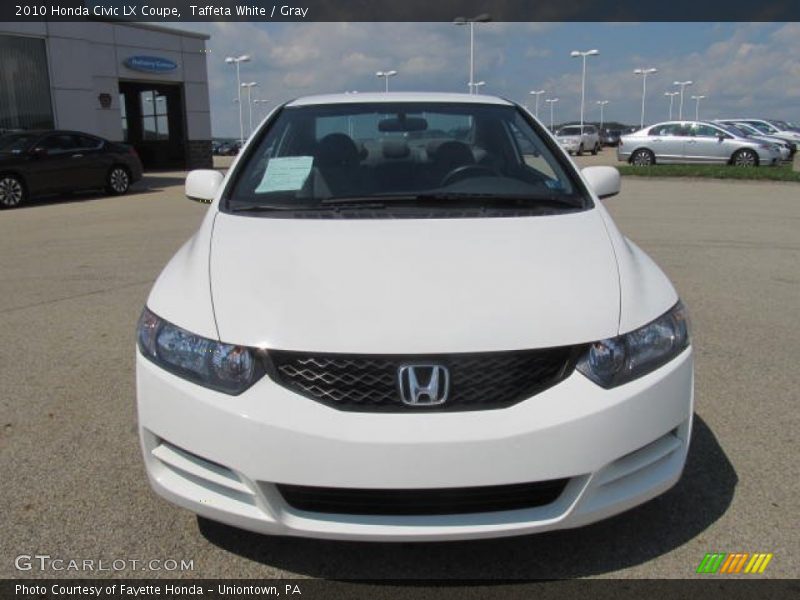 Taffeta White / Gray 2010 Honda Civic LX Coupe