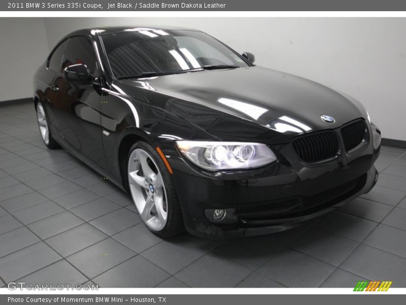 Jet Black / Saddle Brown Dakota Leather 2011 BMW 3 Series 335i Coupe