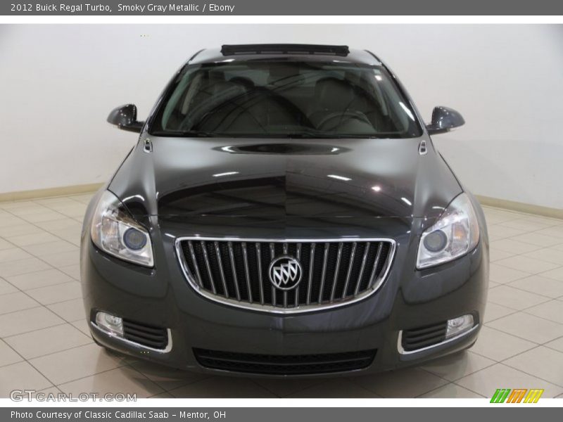 Smoky Gray Metallic / Ebony 2012 Buick Regal Turbo