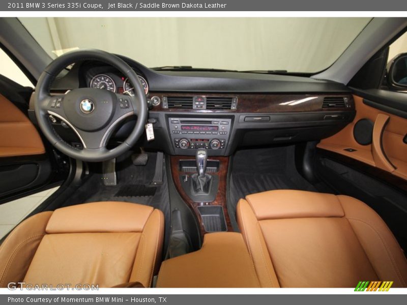 Jet Black / Saddle Brown Dakota Leather 2011 BMW 3 Series 335i Coupe