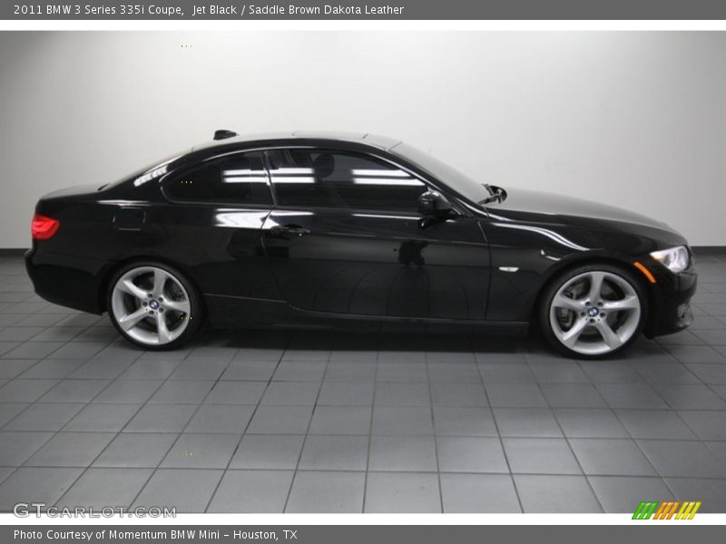 Jet Black / Saddle Brown Dakota Leather 2011 BMW 3 Series 335i Coupe